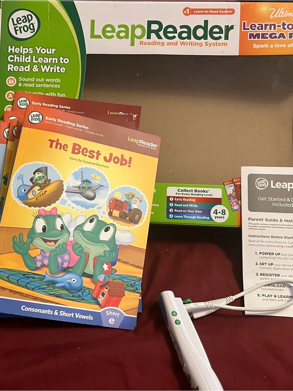LeapReader Reading & Writing System - Green/White - Picture 2 of 2